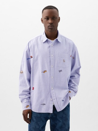DAP × GAP Embroidered Oxford Shirt | Gap (US)