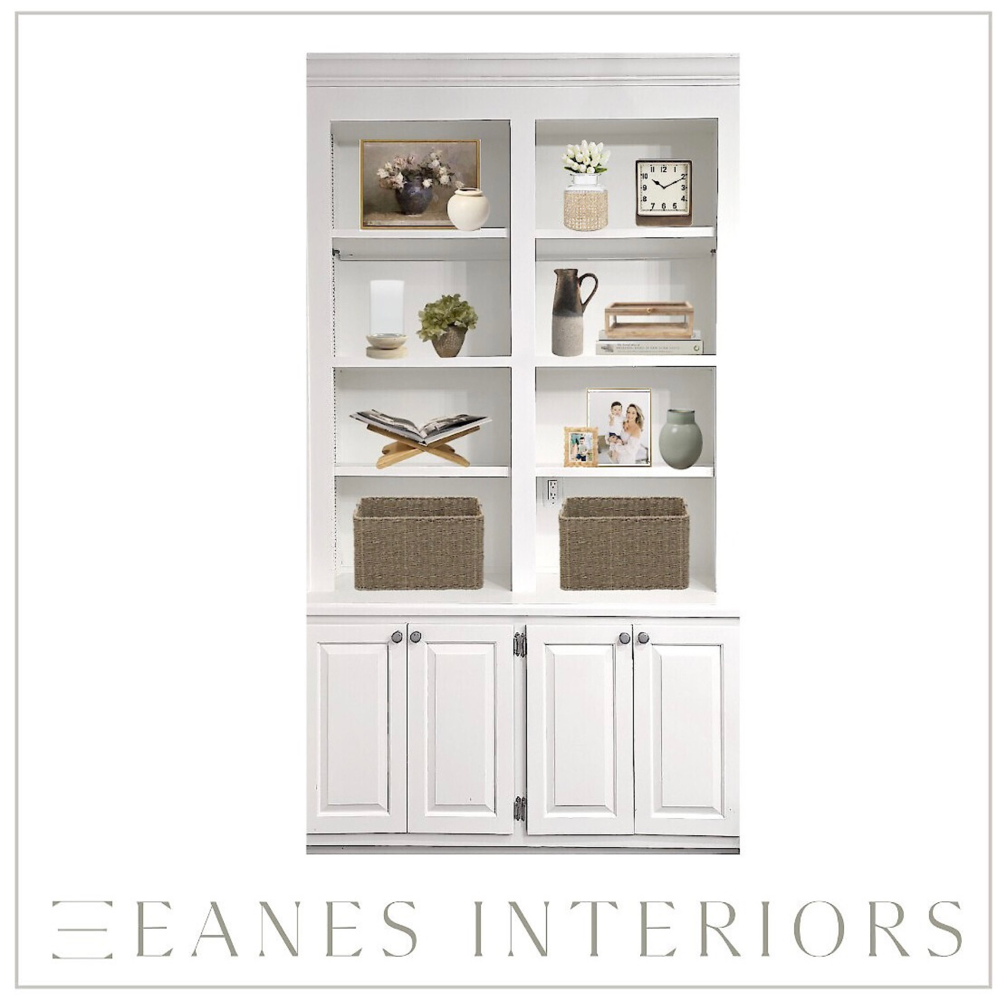 Shelf styling 

#shelfdecor #homeaccessories #shelfaccessories #vase #framedart #budgetart #wovenbasket #clock 

#LTKunder100 #LTKstyletip #LTKhome