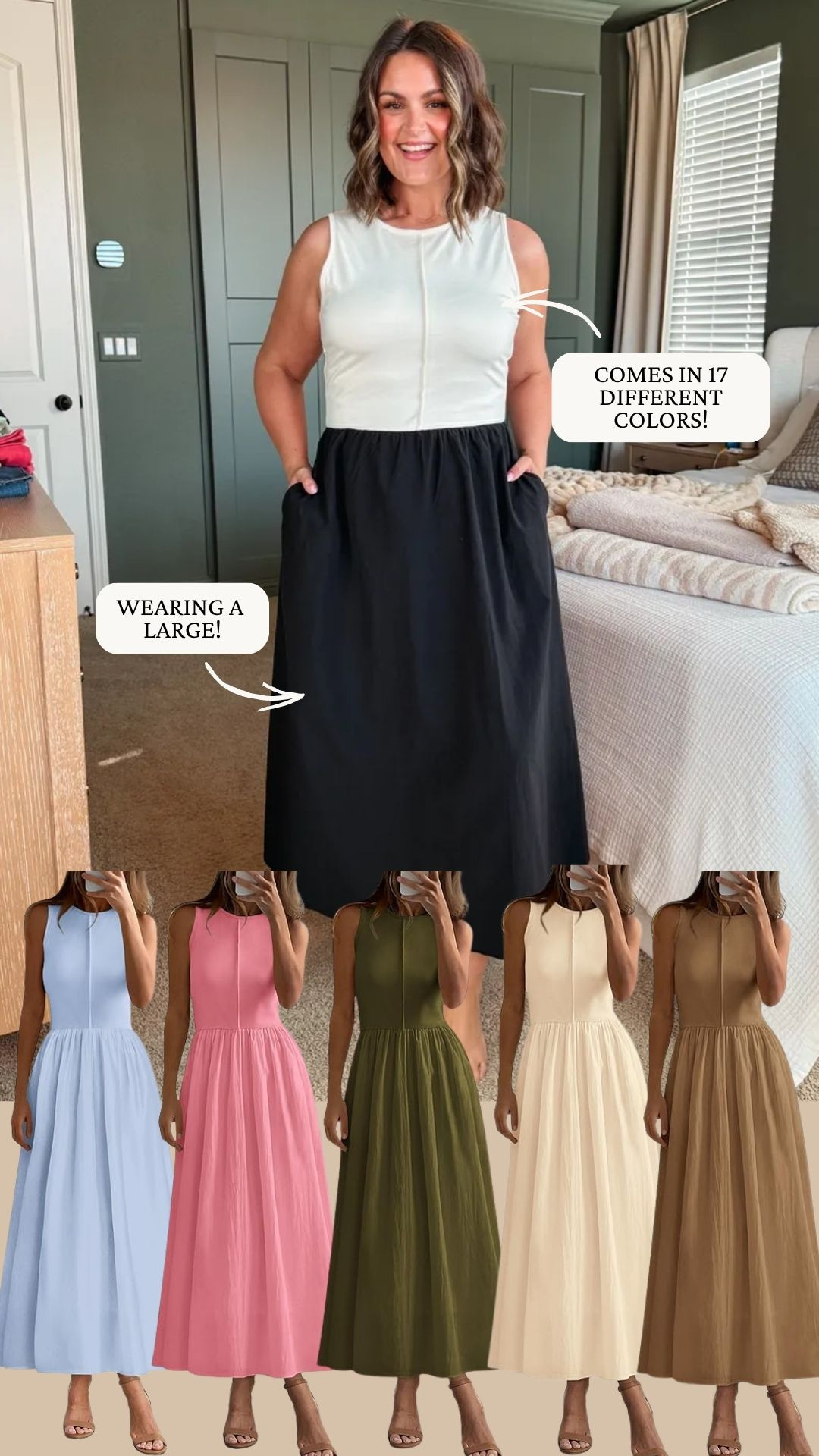 Amazon dress under $50! I am wearing a large!

summer fashion, watchnow, new arrivals, finds under 100, midsize fashion, courtney hamilton 

 #LTKootd #LTKSeasonal #LTKMidsize