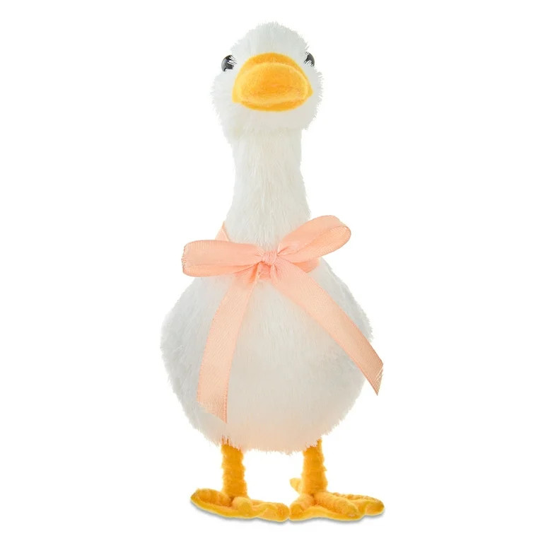 Duck Tabletop Decoration, White and Peach, 6.5", Easter by Way To Celebrate | Walmart (US)
