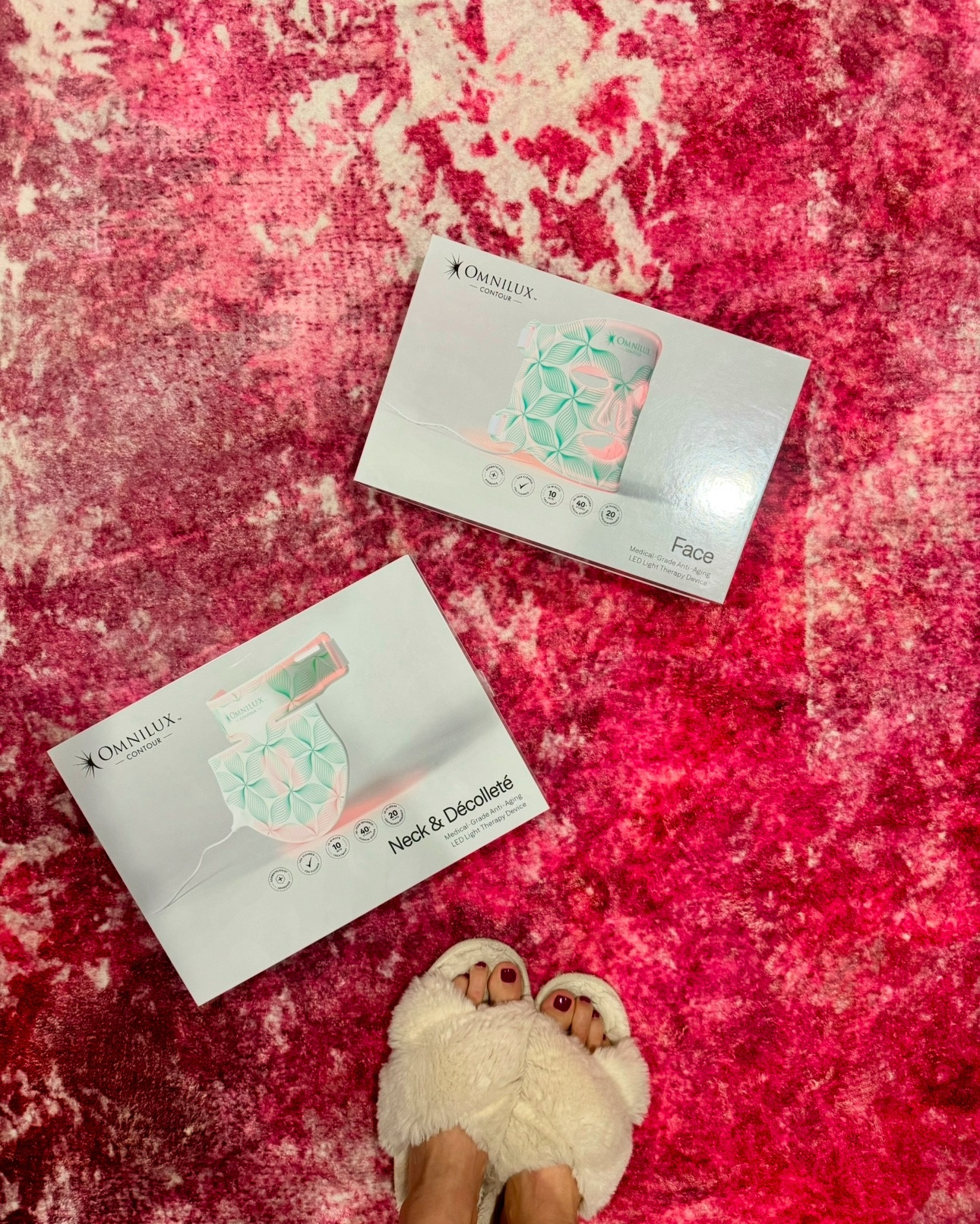 The OmniLux mask is the best. It’s one of the best red light LED therapy masks on the market. It’s quick and easy to use, it’s 10 minutes and you will notice the benefits and be hooked yourself! It’s anti-aging and you will quickly notice an appearance with less fine lines and smaller pore size! 

#LTKBeauty #LTKOver40