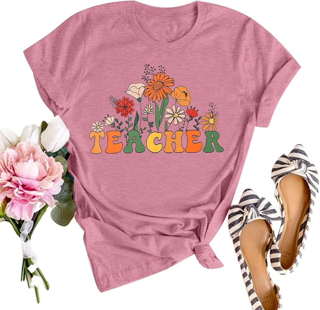 SFHFY Teacher Shirt Women: Teach Tshirt Cute Teacher Life T-Shirt Special Education Tee Kindness ... | Amazon (US)