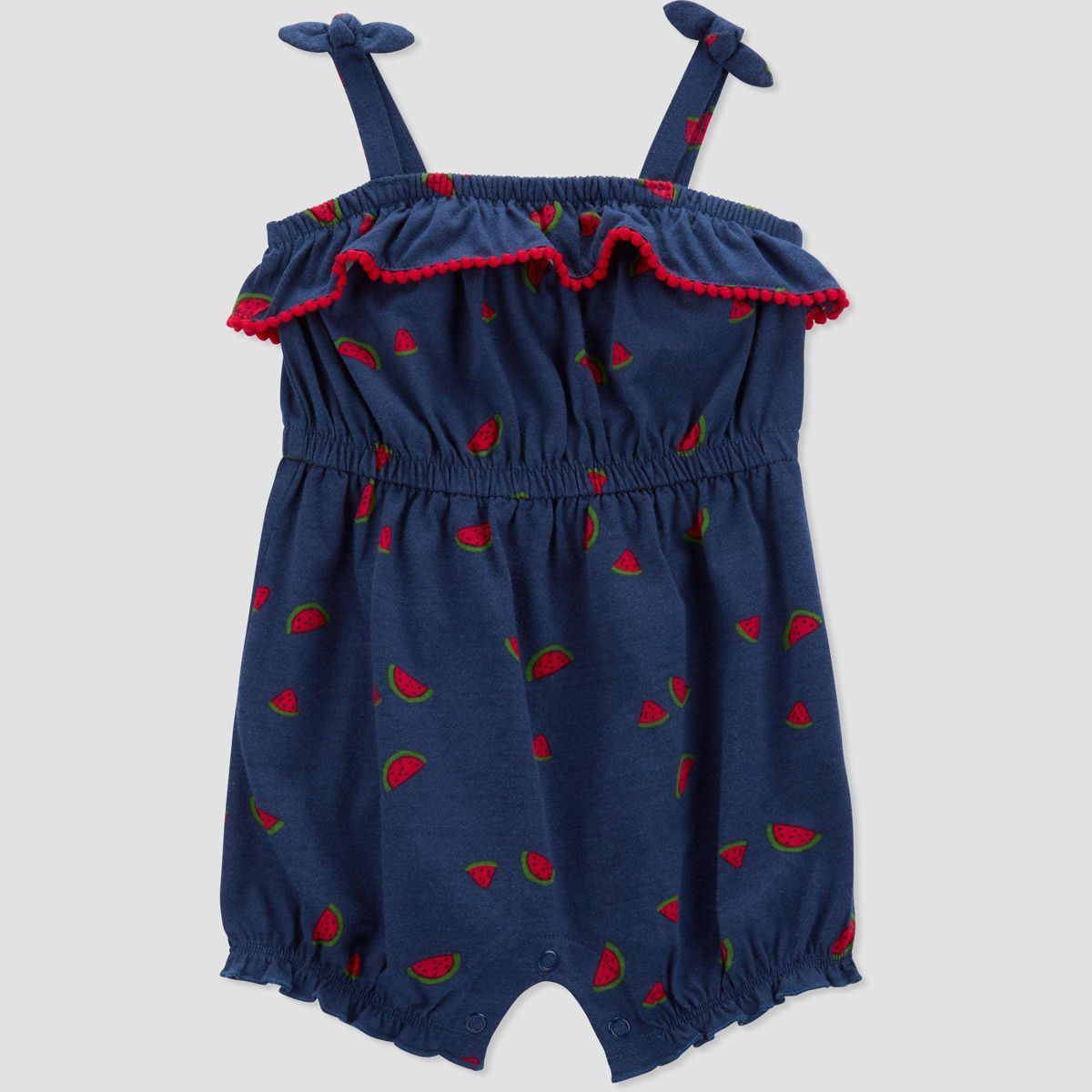 Carter's Just One You® Baby Girls' Watermelon Romper - Navy Blue | Target