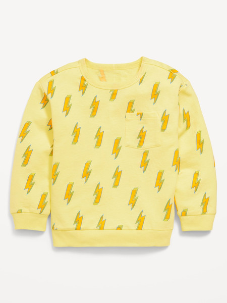 Printed Oversized French Terry Pocket Sweatshirt for Toddler Boys | Old Navy (US)