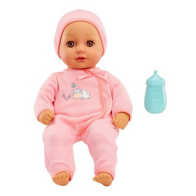 BABY Born My First Baby Doll Ava - Light Brown Eyes: Soft Body Toy with Bottle, PVC & Polyester Material | Target