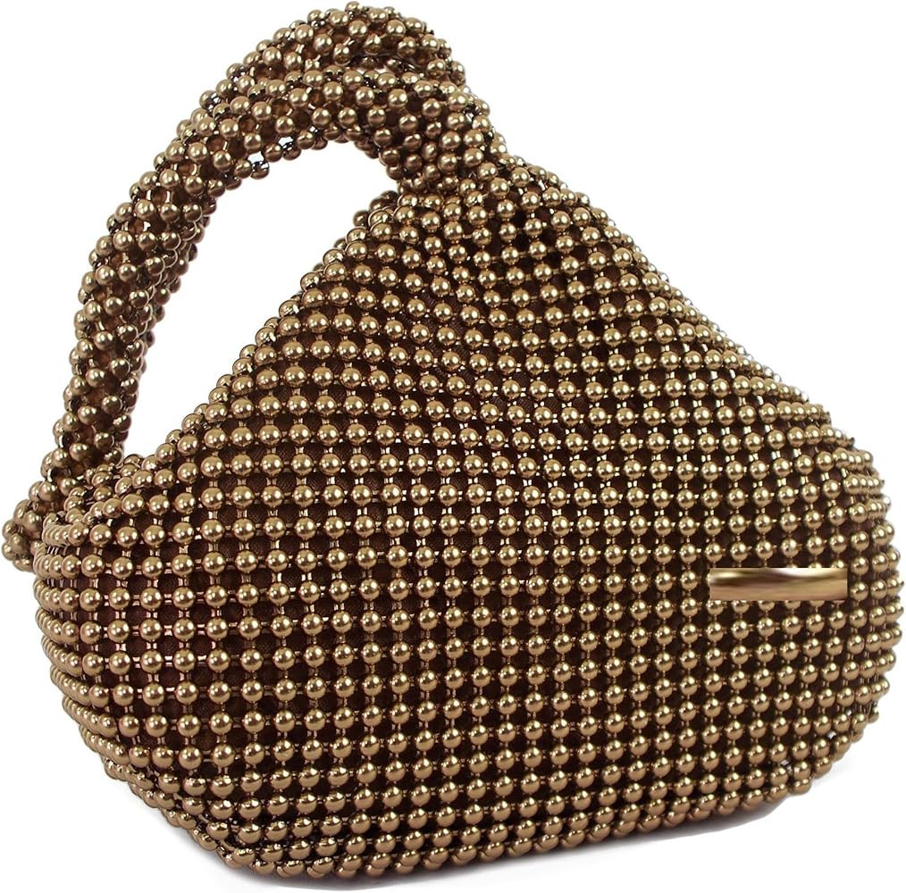 GFM® Very Small Size Wristlet Purse/Pouch (This is Not a Bag) with Aluminium Beads or Diamantes ... | Amazon (UK)