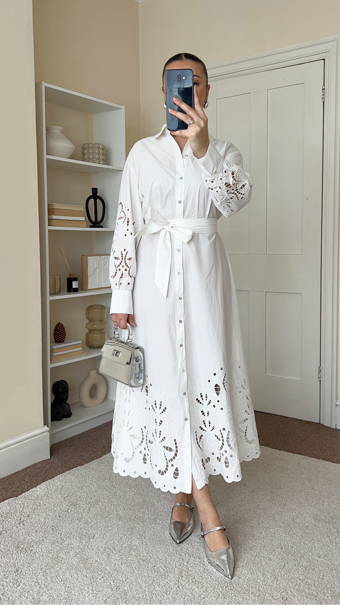 Classic & chic Spring outfit with a white dress. Dress is from H&M, wearing size S. Flats are from Asos. Handbag is from Asos. 

#LTKstyletip #LTKeurope #LTKfindsunder100