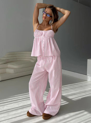 Cassini Set Pink Stripe | Princess Polly US