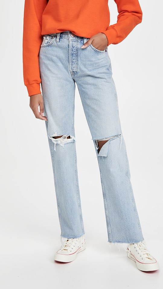 90s High Rise Rigid Loose Jeans | Shopbop