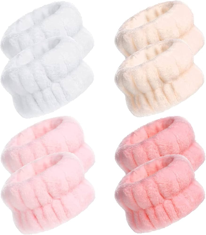 Women's Wrist Towels for Washing Face, Microfiber Wrist Spa Wash Towel Band Face Washing Wristban... | Amazon (US)