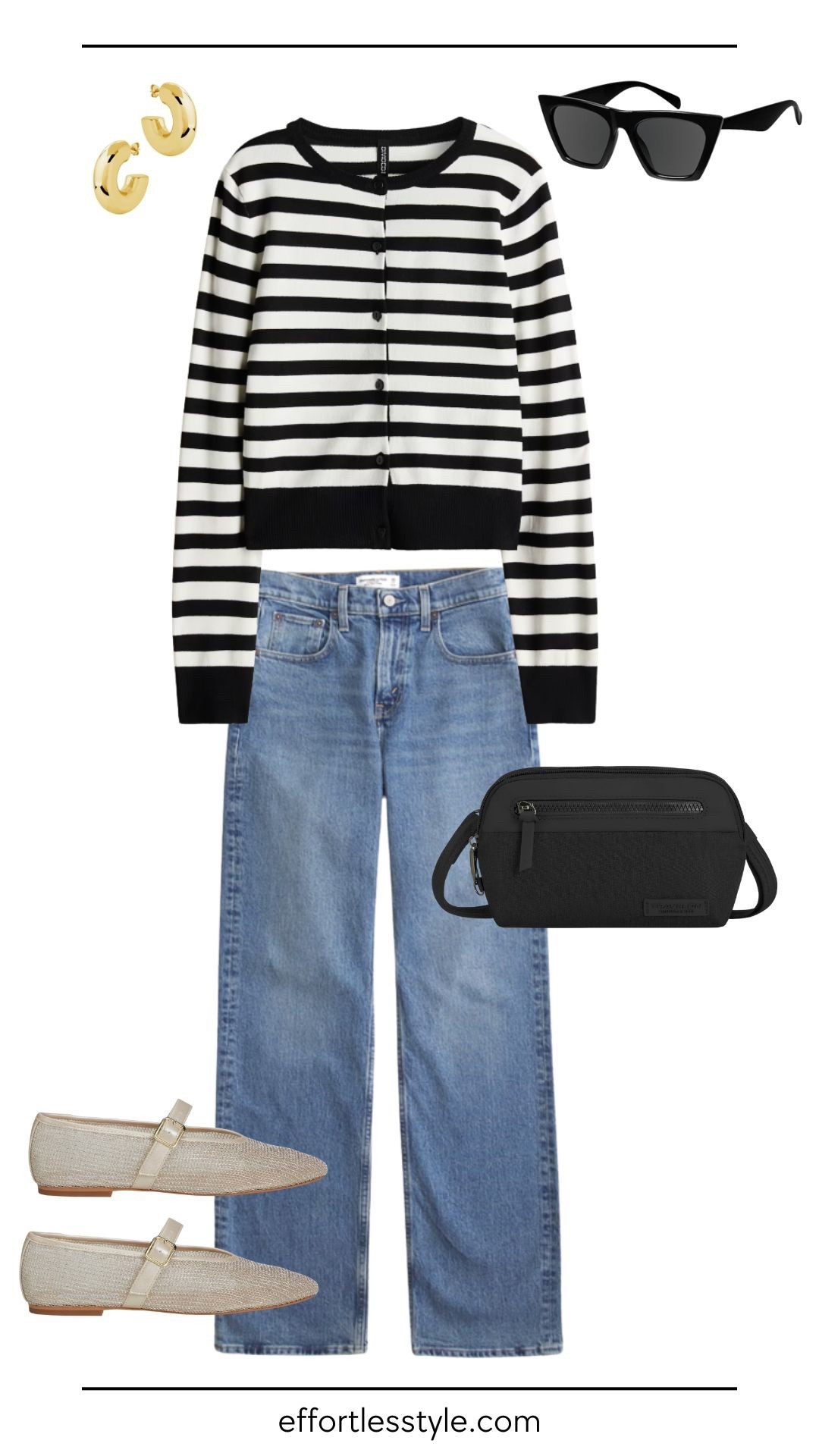 The Effortless Edit: What I Wore (and Packed) for France | Easy daytime casual look for exploring and walking around 🖤🤍 

#LTKTravel #LTKOver40 #LTKootd