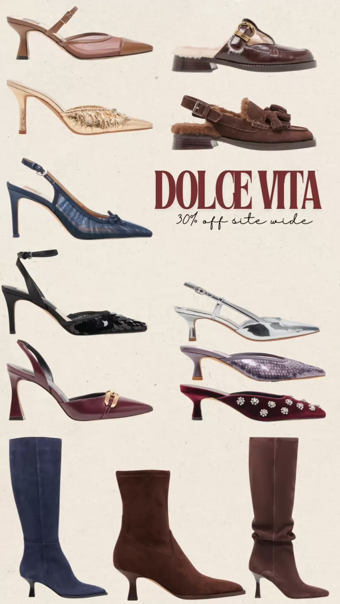 Dolce Vita - 30% off site with with code: BLACKFRIDAY 

#LTKHoliday #LTKCyberWeek #LTKSaleAlert