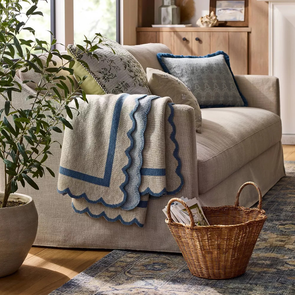 Scalloped Edge Throw - Threshold designed with Studio McGee | eBay US