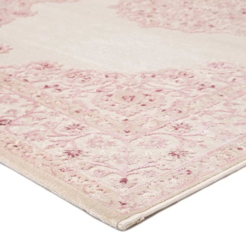 McCulloch Oriental Pink/White Area Rug | Wayfair North America