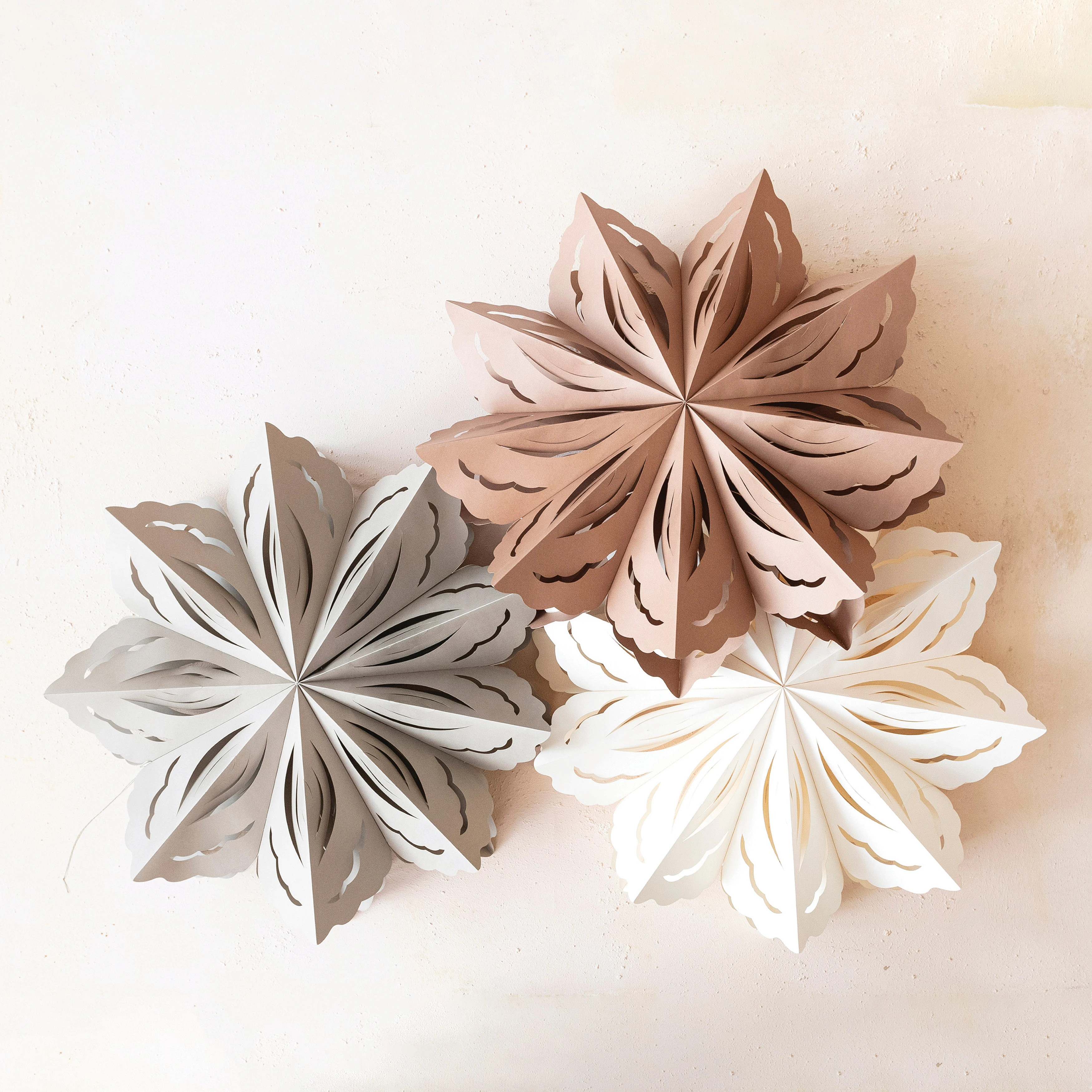 Paper Folding Snowflake Ornament, Set of 3 | Bed Bath & Beyond