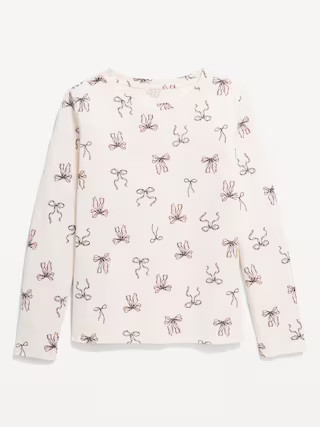 Softest Printed Long-Sleeve T-Shirt for Girls | Old Navy | Old Navy (US)