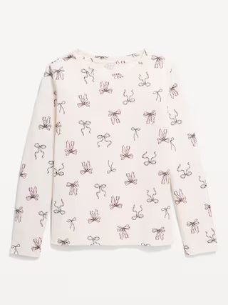 Softest Long-Sleeve Printed T-Shirt for Girls | Old Navy (US)