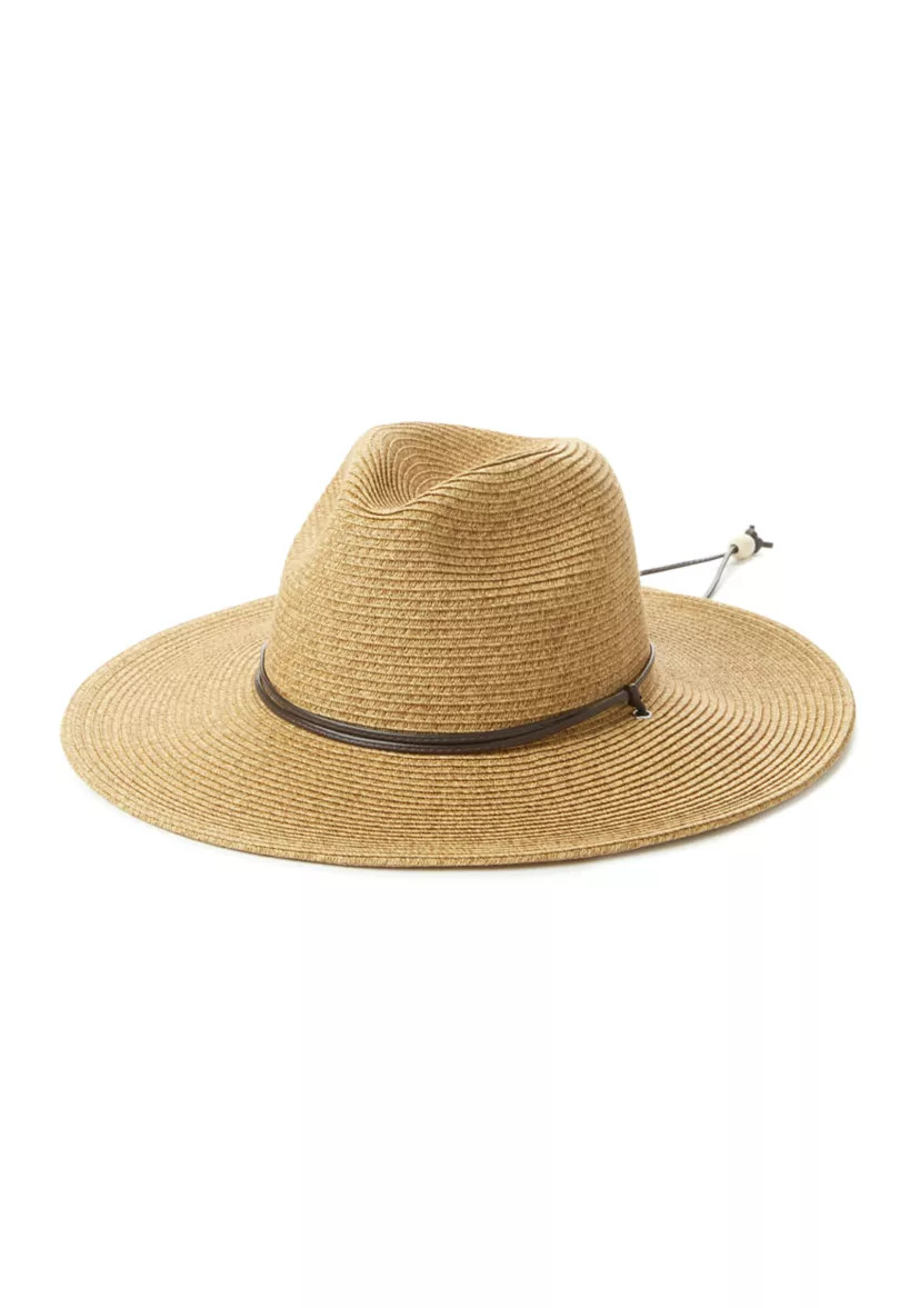 Pinched Crown Fedora with Chin Tie | Belk