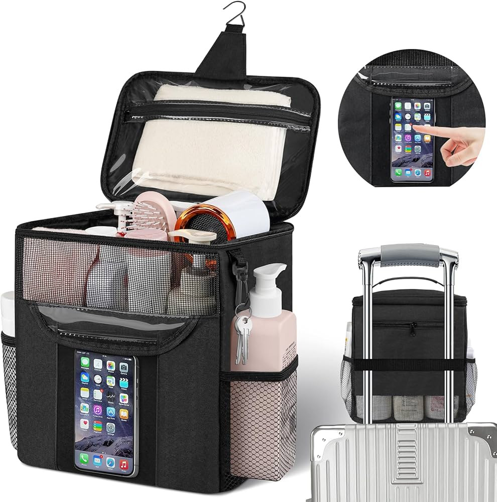 Portable Shower Caddy Dorm, Large Capacity Shower Caddy Tote Bag for College Dorm Room Essentials... | Amazon (US)