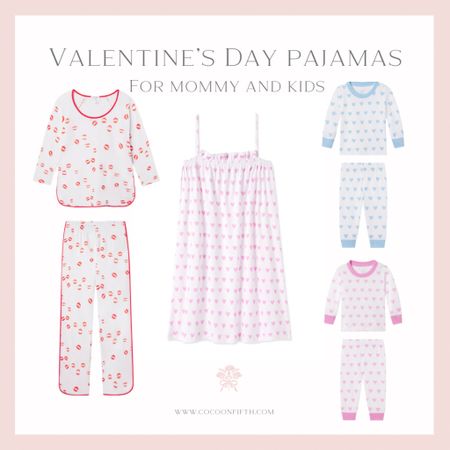 Valentine’s Day pajamas for mommy and kids. Valentine’s Day pajamas for the whole family.  Heart pajamas, kisses pajamas 

#LTKkids #LTKSeasonal #LTKfamily