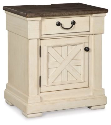 Bolanburg 25" 1 Drawer Charging Nightstand with Cabinet | Ashley Homestore