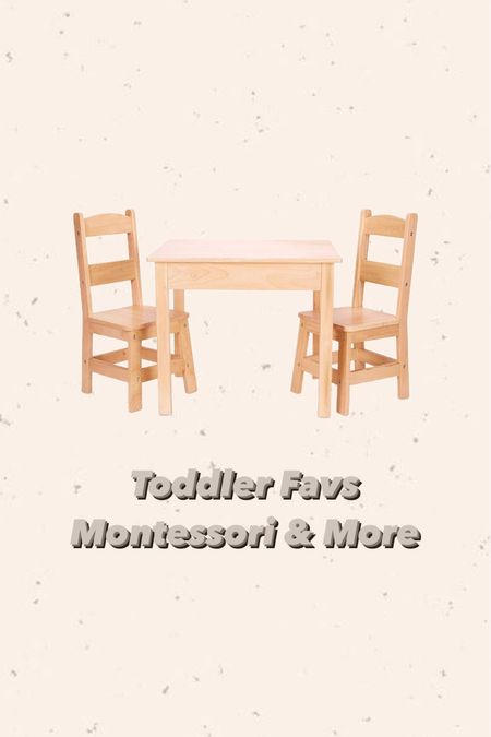 Toddler Favs 

Montessori 
Pretend play toys 
Melissa & Doug 
Amazon 
Toddler table 
Play room 

#LTKFamily #LTKKids #LTKBaby
