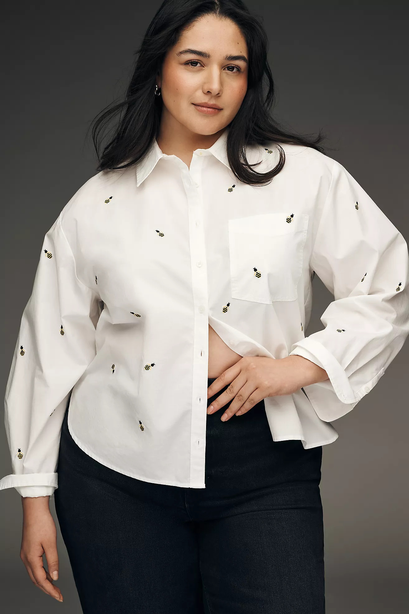 Novelty Shrunken Bennet Buttondown Shirt by Maeve | Anthropologie (US)