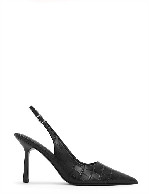 Charles & Keith Women's Covered Open-back Heels Shoe | David Jones | David Jones (Australia & New Zealand)