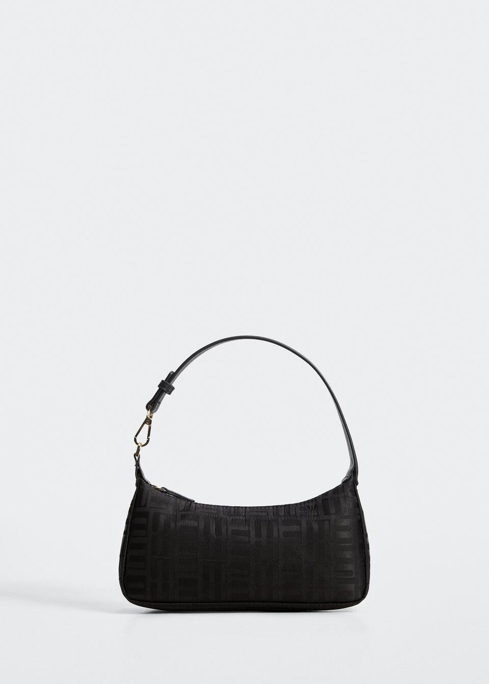 Logo textured bag -  Women | Mango USA | MANGO (US)