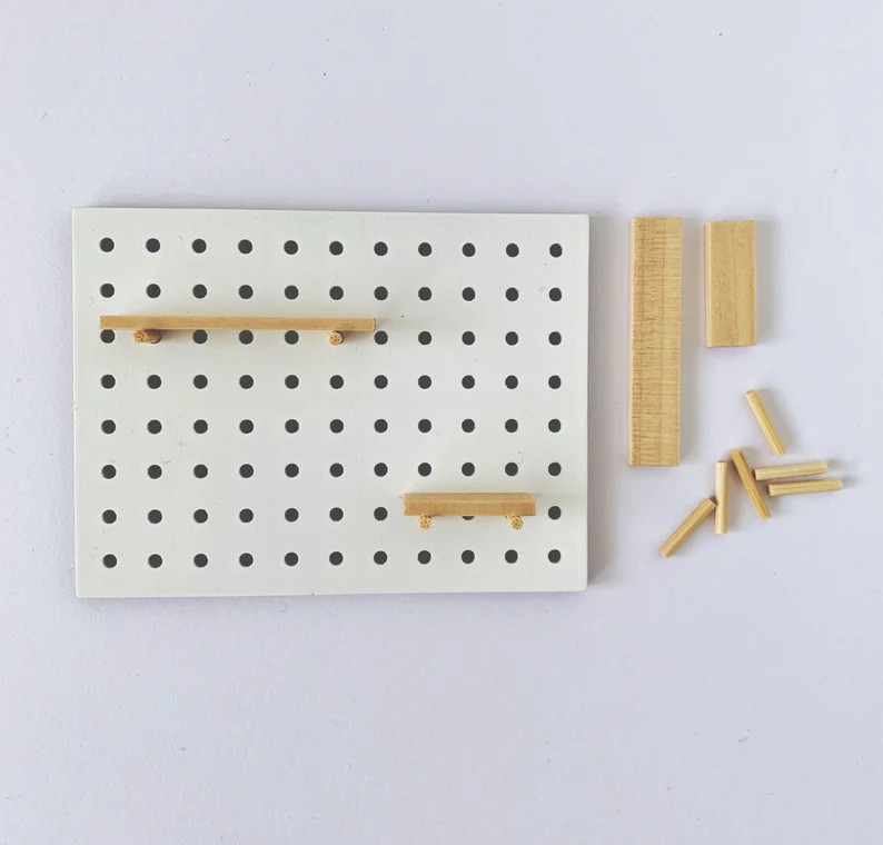 Dollhouse Miniature Pegboard | Etsy | Etsy (US)