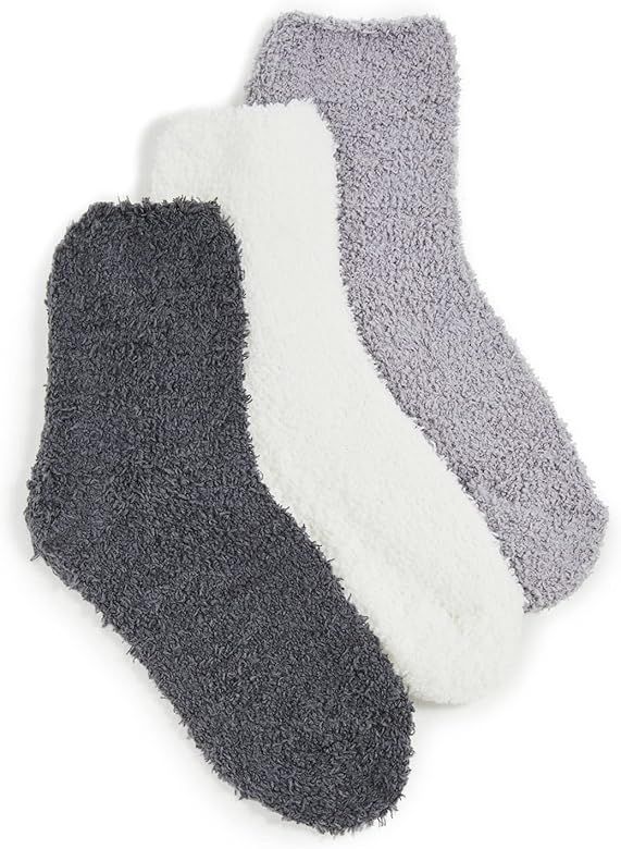 Body by Stems Cozy Fuzzy Ankle Socks For Women 3 Pack | Amazon (US)