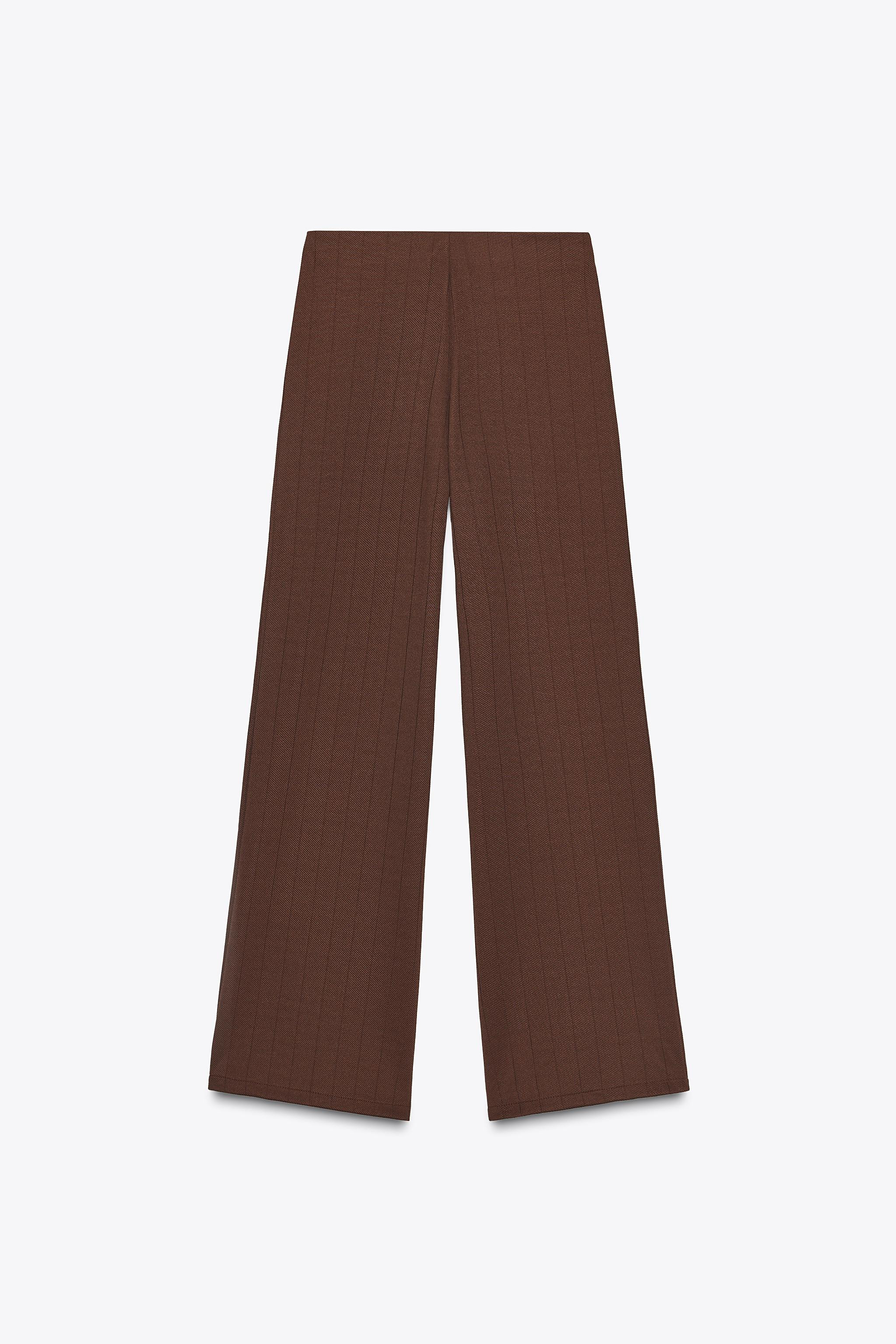 WIDE TWILL TROUSERS | Zara UK