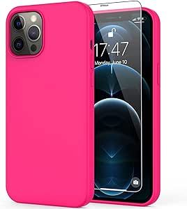 DEENAKIN Compatible with iPhone 12 Pro Max Case with Screen Protector,Soft Silicone Gel Rubber Bu... | Amazon (US)