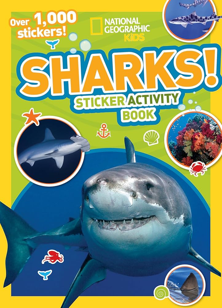 National Geographic Kids Sharks Sticker Activity Book: Over 1,000 Stickers! (NGK Sticker Activity... | Amazon (US)