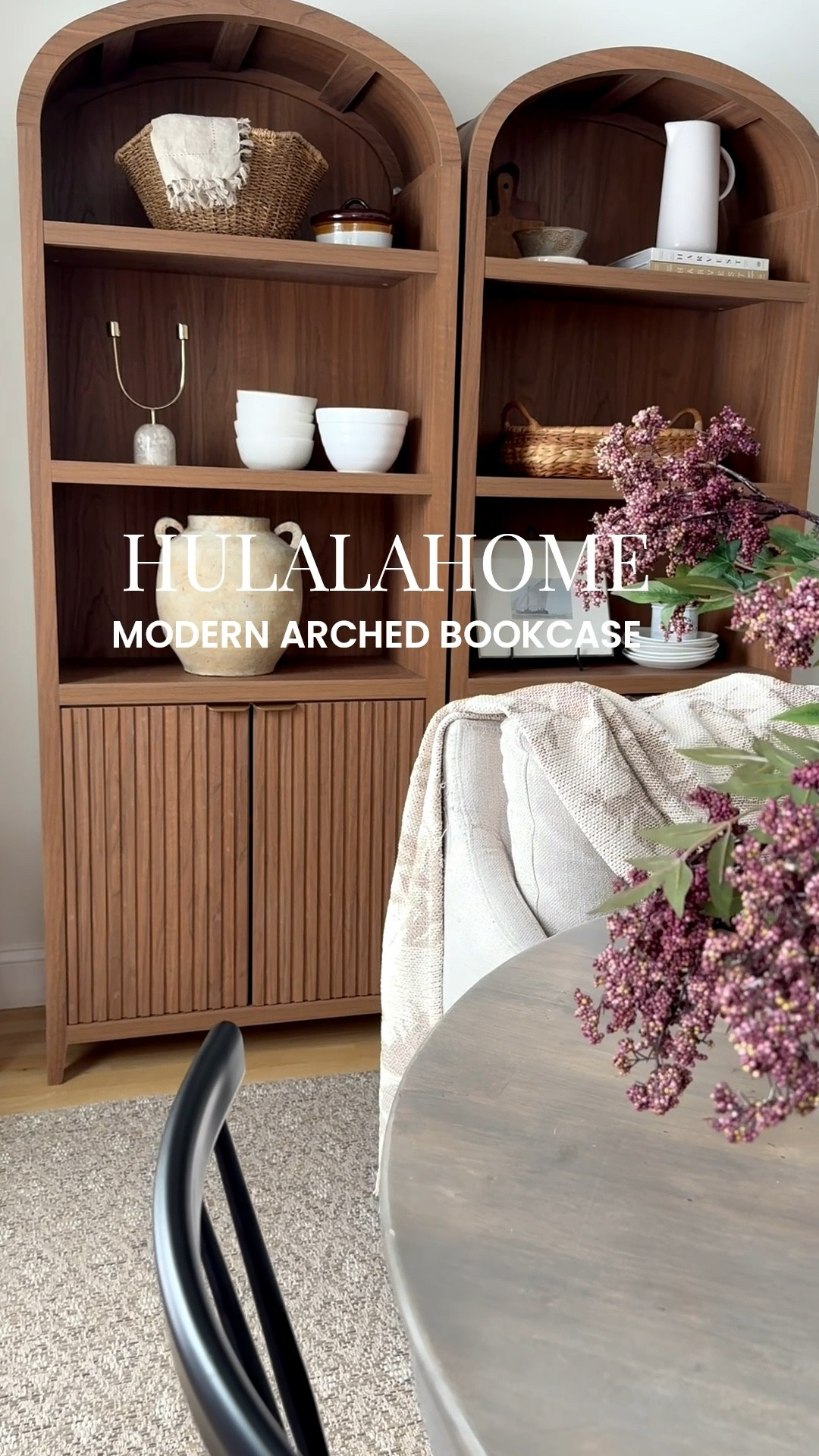 These arched bookcases from Honolulu. Home are gorgeous 😍 the warm would tone works perfectly in our kitchen area! The cabinets give us extra storage to keep every day essentials tucked away. These have really elevated the space and @hulala_home has other items available as well!

Link to Bookcases https://bit.ly/4qP871X
Use code PP20 for 20% off your order!

#LTKHome #LTKSeasonal #LTKSaleAlert