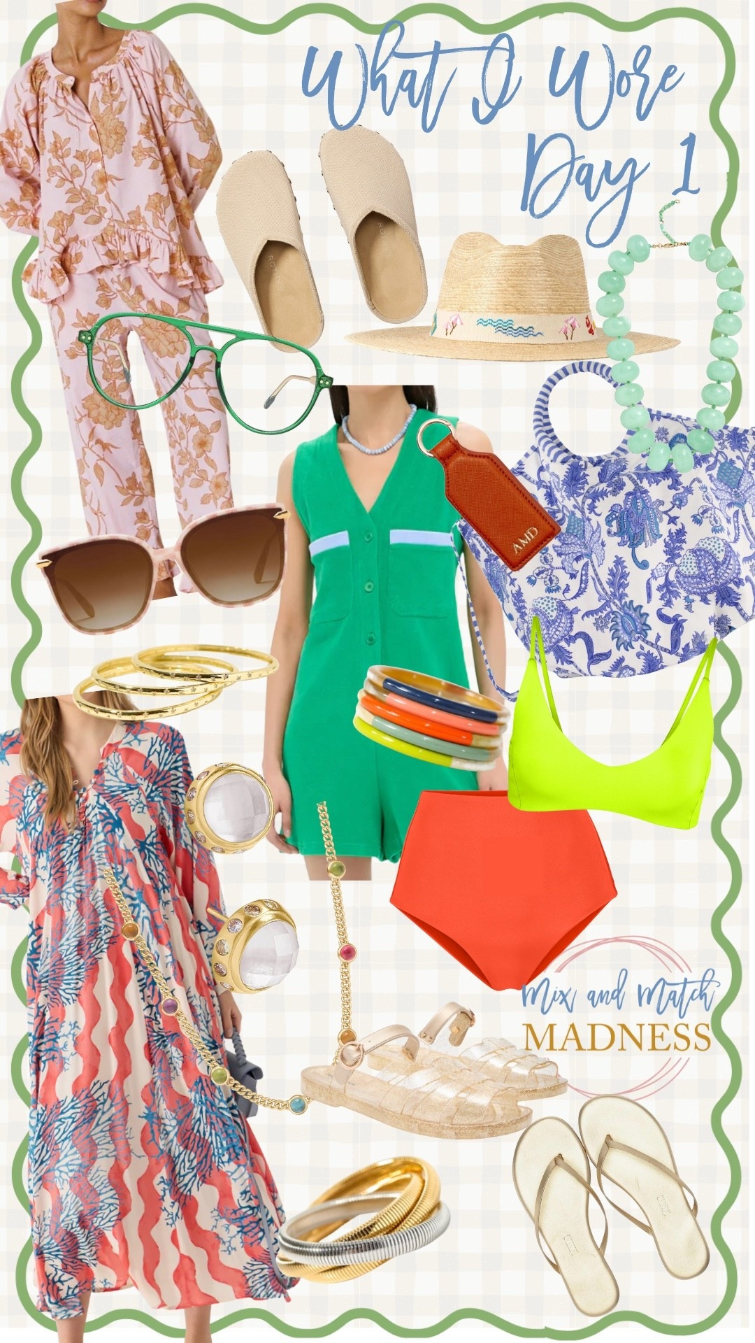 What I Wore…Day 1 on Vacation 🏖️

Pjs - xs
Rothy’s - 7
Coverup- small
Hat - M\L
Jelly Sandals - 8
Bikini Top - small
Bikini Bottom - medium
Dress - xs
Sandals - 8 


#LTKSeasonal #LTKTravel #LTKOver40