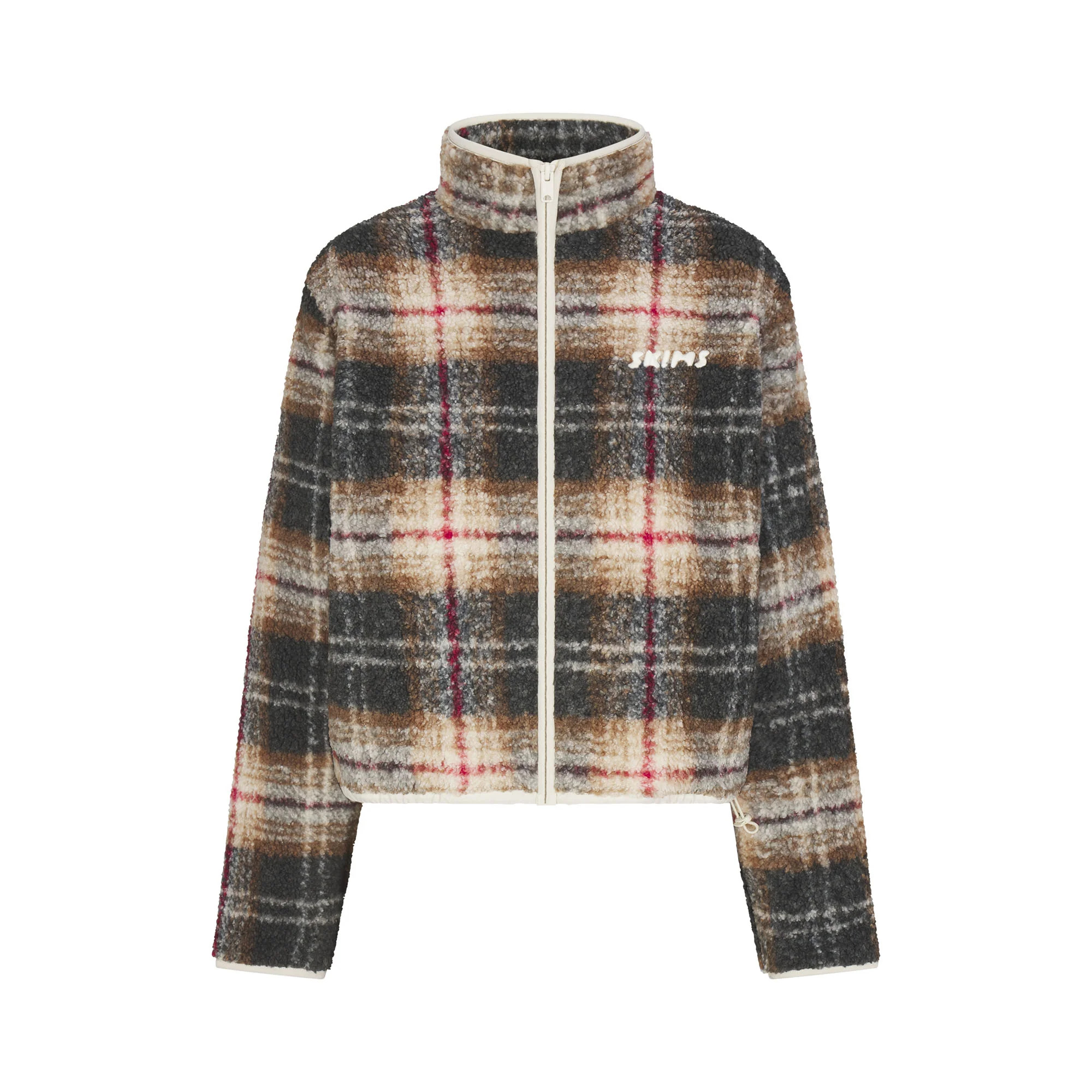 SKIMS Boxy Zip Up Jacket | Medium Neutral | 4XL | Teddy | SKIMS (US)