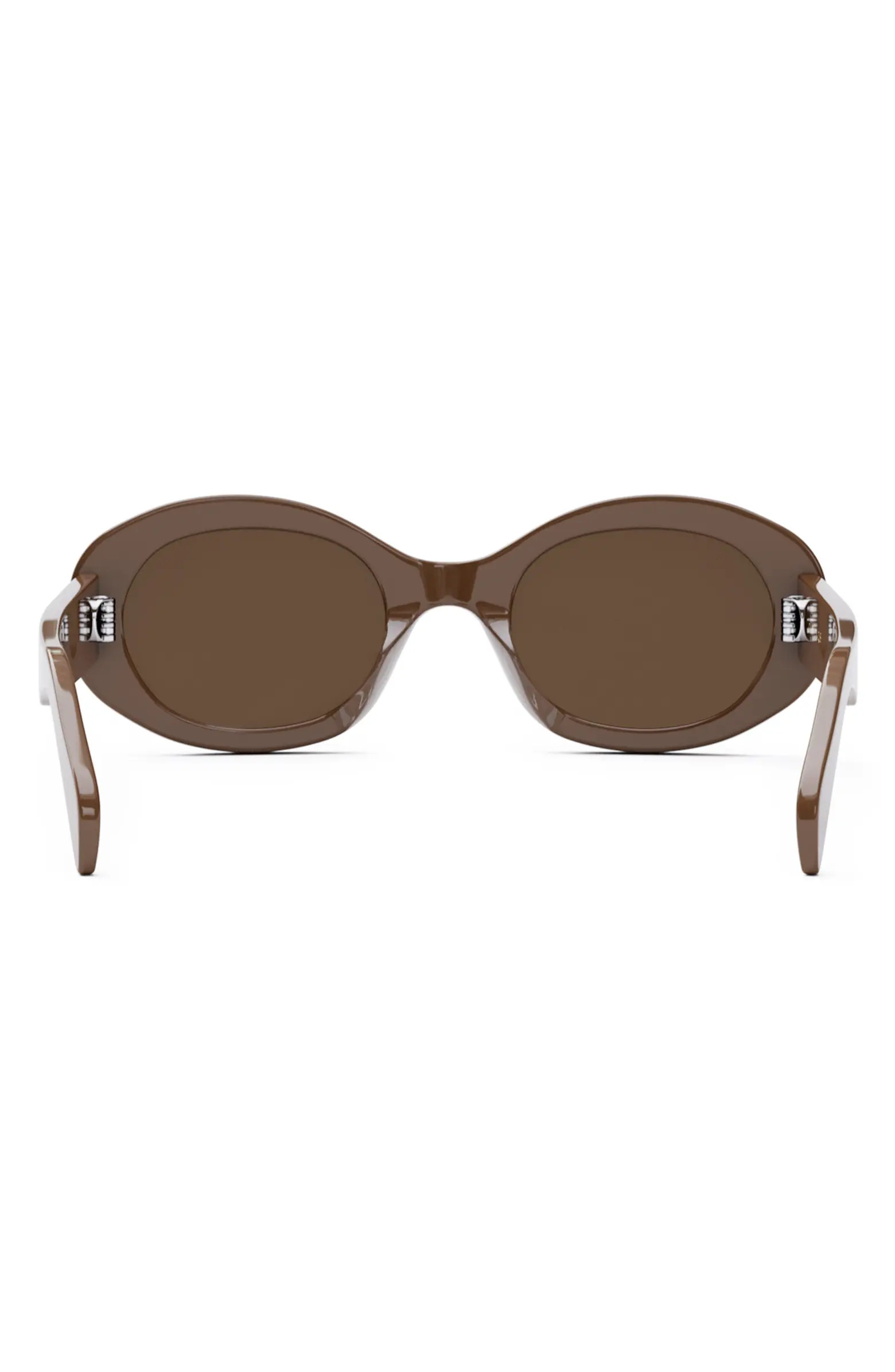 Triomphe 52mm Oval Sunglasses | Nordstrom