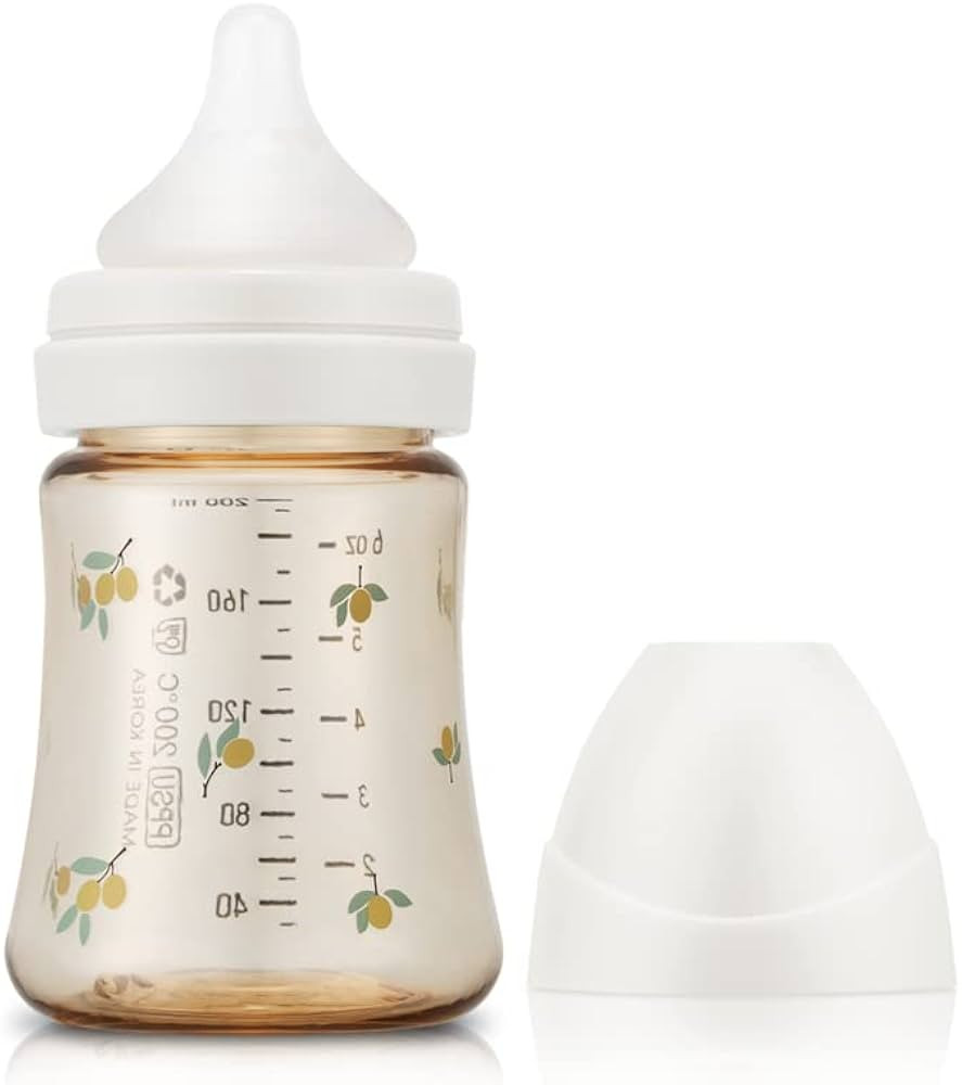 Grosmimi PPSU Baby Bottle, BPA Free (6oz Olive_White) | Amazon (US)