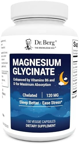 Dr. Berg Magnesium Glycinate 150 Capsules – Chelated, High Absorption, Gentle on Stomach – 12... | Amazon (US)