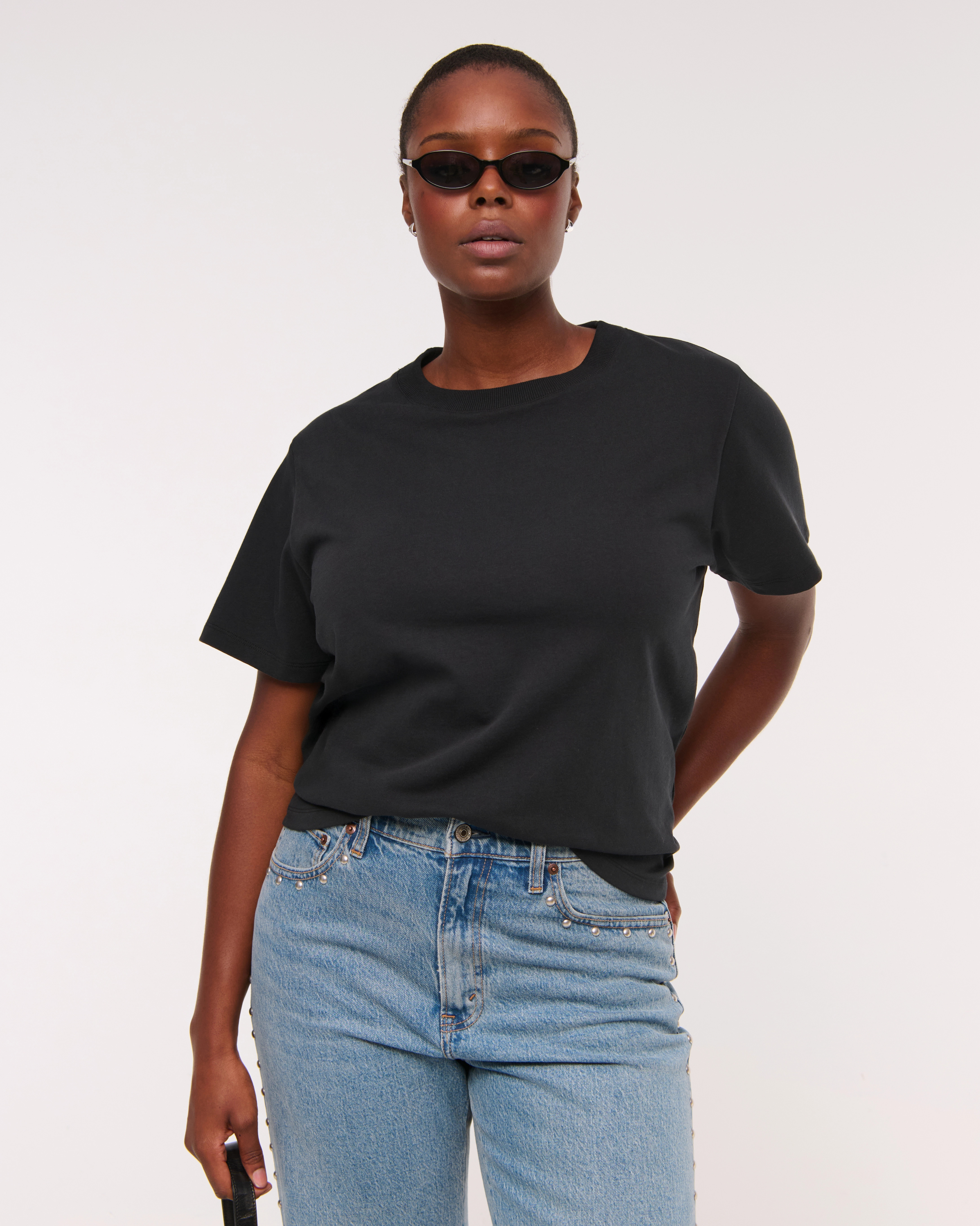 Essential Premium Polished Easy Tee | Abercrombie & Fitch (US)