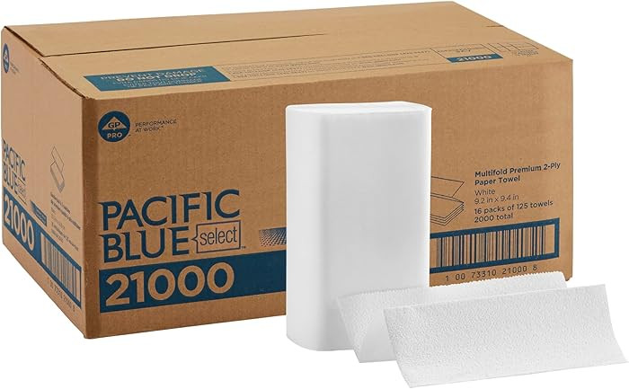 Pacific Blue Select Multifold Premium 2-Ply Paper Towels (Previously Branded Signature) by GP PRO... | Amazon (US)