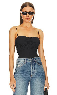 ANINE BING Lera Bodysuit in Black from Revolve.com | Revolve Clothing (Global)