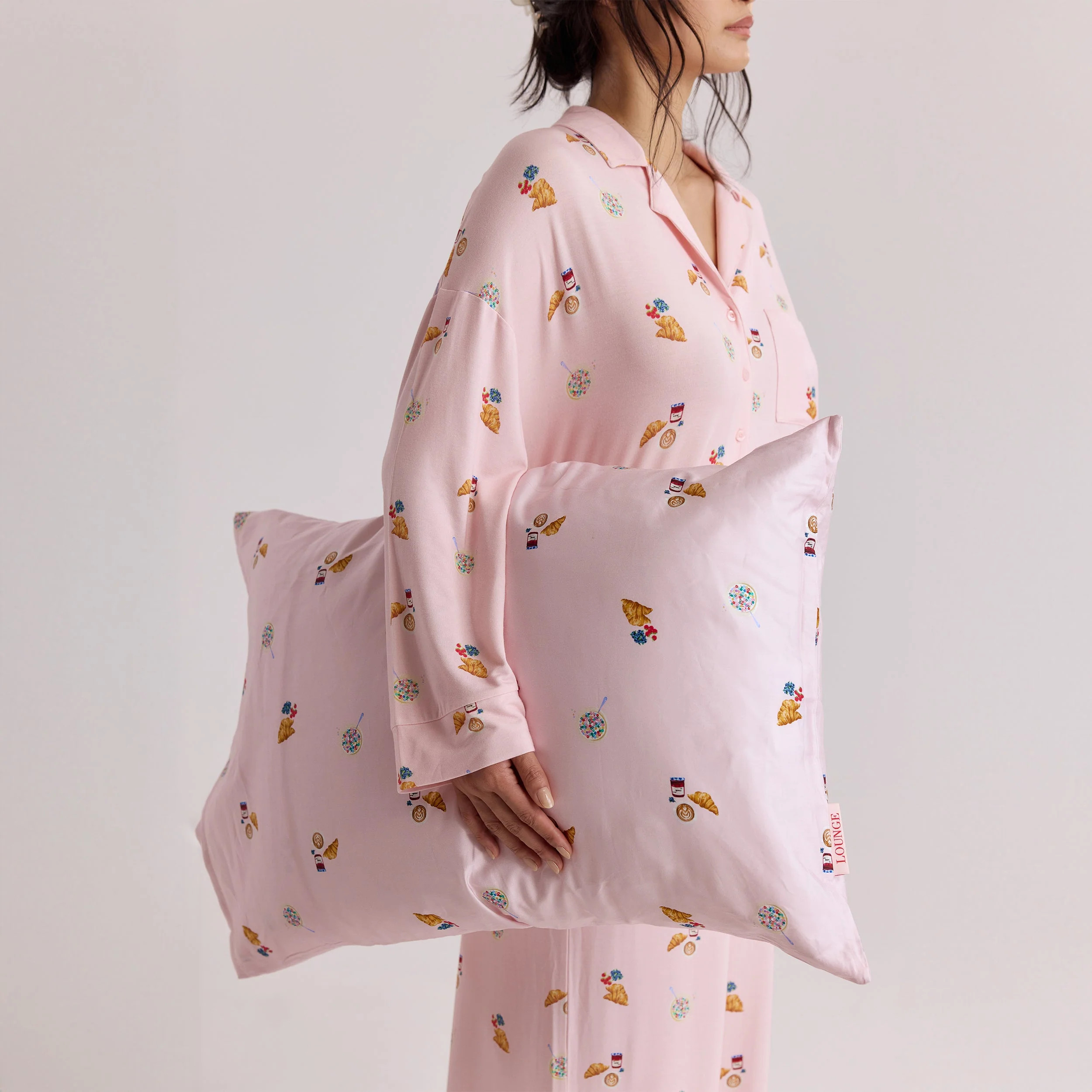 Breakfast Club Pillow Case (2-pack) - Pink | Lounge UK