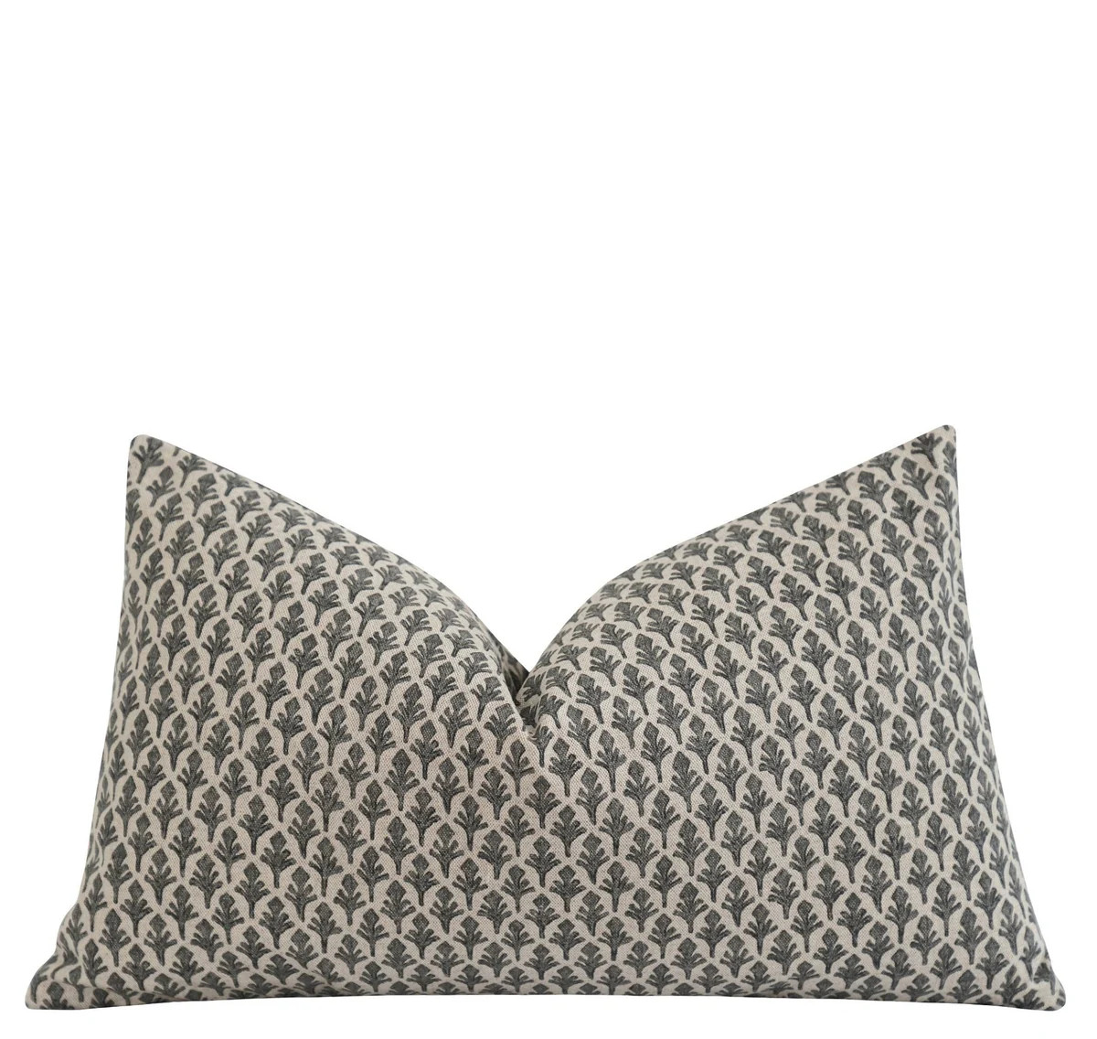 Lilburn Charcoal Lumbar Pillow | Land of Pillows