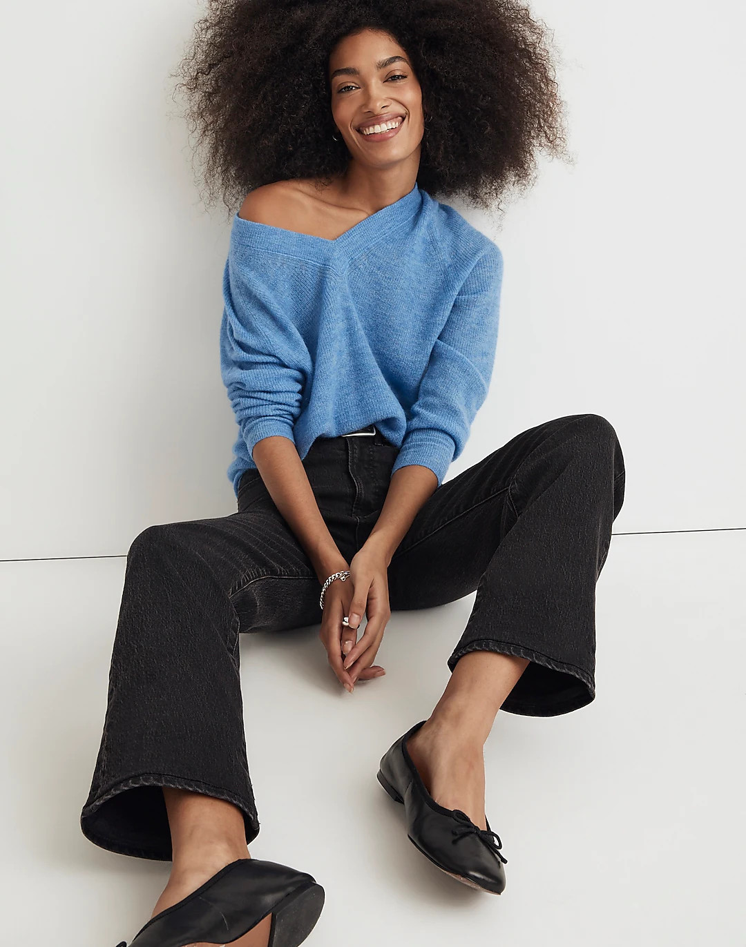 Rib Alpaca-Blend Oversized Sweater | Madewell