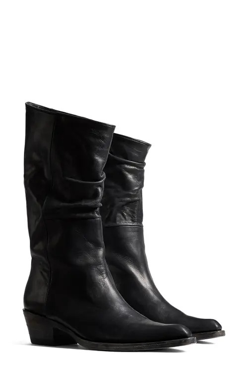 Khaite Clive Western Boot in 200 Black at Nordstrom, Size 9Us | Nordstrom