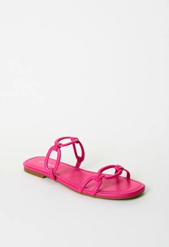 Sasha Flat Slide Sandal | JustFab