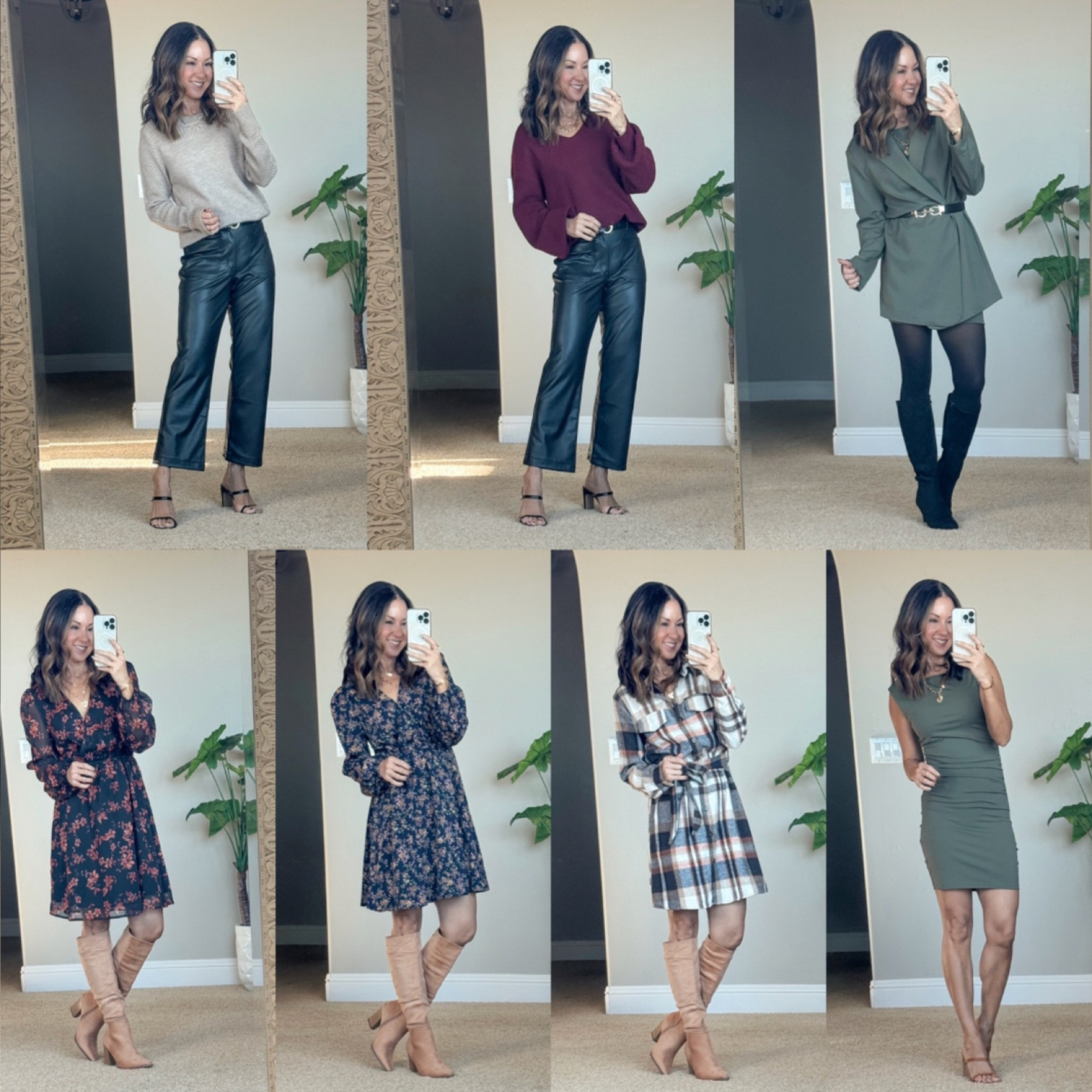 Winter Outfit Inspo

For reference I’m 5’1” & 109lbs wearing the smallest size available in everything from Cupshe and a 0 short in the faux leather pants - TTS.

Outfits inspo  winter outfit  Christmas outfit  everyday outfits  plaid dress  belts  green dress  floral dress  leather pants  holiday outfits  Christmas outfits  holiday party outfit  EverydayHolly

#LTKStyleTip #LTKSeasonal #LTKOver40