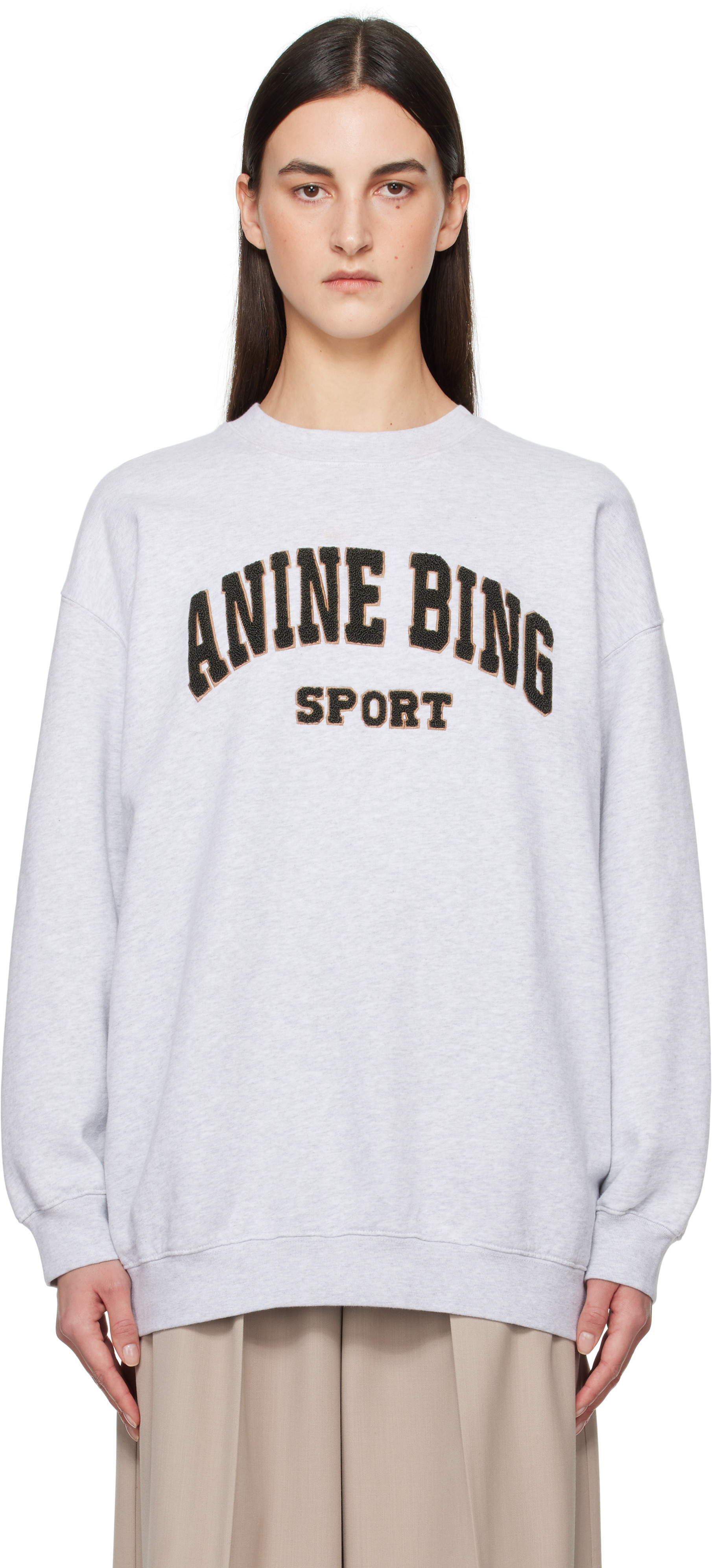 ANINE BING Gray Tyler Sweatshirt | SSENSE